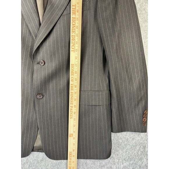Daniel Cremieux Blazer Sport Coat Suit Jacket Loro Piana 40R Gray Pin Striped - Picture 11 of 13